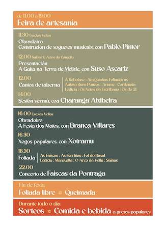 IX Foliada y Feira de Artesanía e Alimentación en Cervo