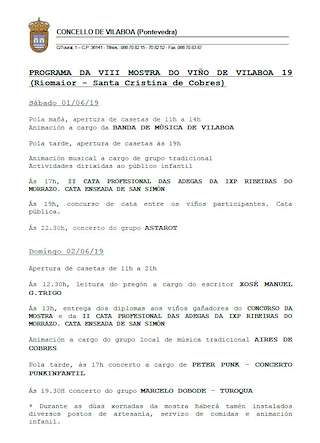 XII Festa do Viño en Vilaboa