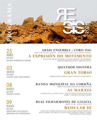 IX Resis - Festival de Música Contemporánea y Artes Vivas (2026) en A Coruña