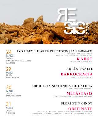 IX Resis - Festival de Música Contemporánea y Artes Vivas (2026) en A Coruña