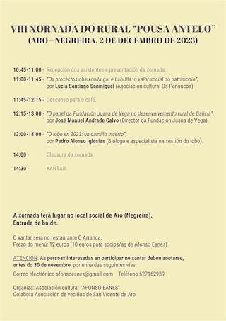 X Xornada do Rural Pousa Antelo (2026) en Negreira