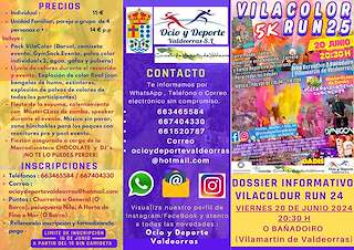 Fechas, información, programa, cartel, imágenes, mapa y ubicación de VilaColor Run  en  Vilamartín de Valdeorras
