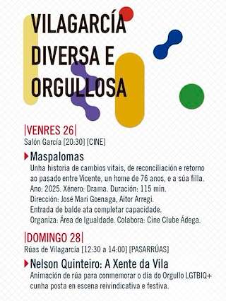 Fechas, información, programa, cartel, imágenes, mapa y ubicación de Vilagarcía Diversa e Orgullosa (2026) en Vilagarcía de Arousa
