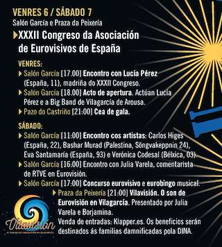 Fechas, información, programa, cartel, imágenes, mapa y ubicación de Vilavisión - XXXII Congreso da Asociación de Eurovisivos de España  en  Vilagarcía de Arousa