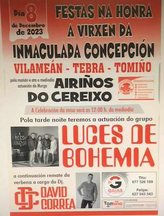 Virgen de la Inmaculada Concepción de Vilameán (2025) en Tomiño