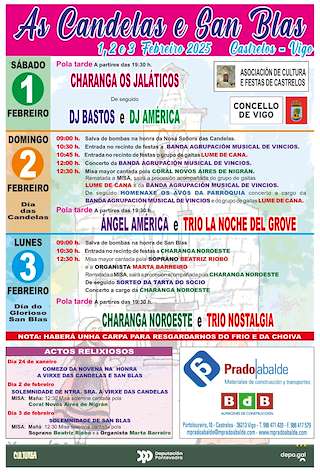 Virgen de las Candelas y San Blas de Castrelos en Vigo