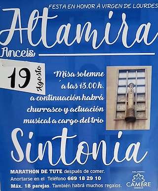 Virgen de Lourdes de Altamira  en Cambre