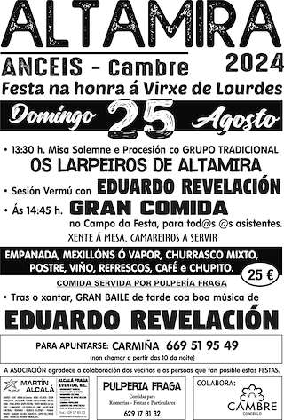 Virgen de Lourdes de Altamira  en Cambre