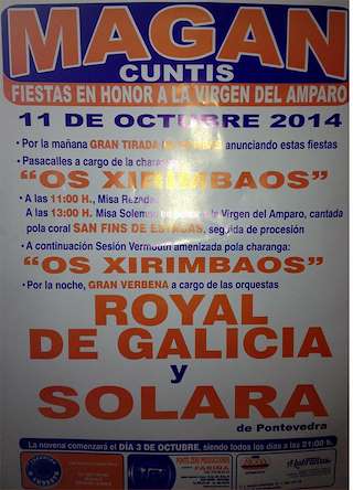 Virgen del Amparo de Magán en Cuntis