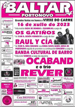 Virgen del Carmen de Baltar en Sanxenxo