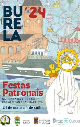 Virgen del Carmen y San Juan Bautista en Burela