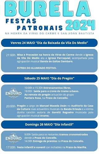 Virgen del Carmen y San Juan Bautista en Burela