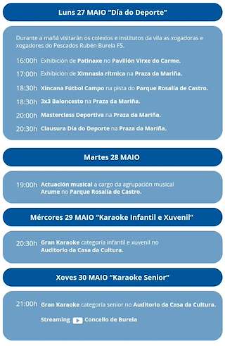 Virgen del Carmen y San Juan Bautista en Burela