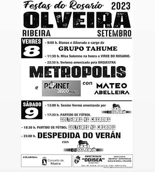 Virgen del Rosario de Olveira en Ribeira