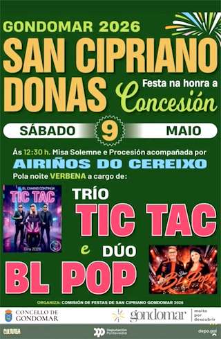 Fechas, información, programa, cartel, imágenes, mapa y ubicación de Virgen de la Concepción de San Cibrán de Donas (2026)  en  Gondomar