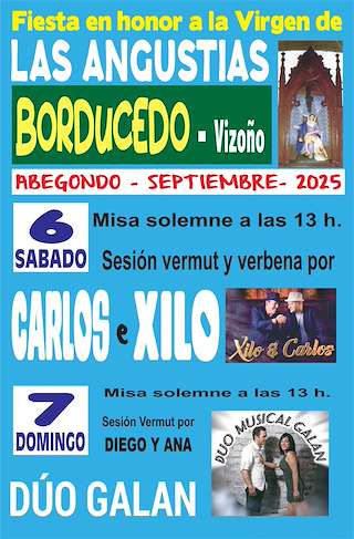 Fechas, información, programa, cartel, imágenes, mapa y ubicación de Virgen de las Angustias de Borducedo  en  Abegondo