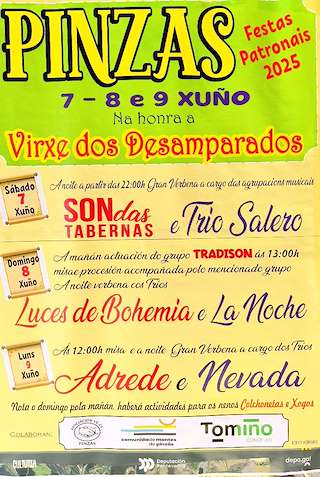 Fechas, información, programa, cartel, imágenes, mapa y ubicación de Virgen de los Desamparados de Pinzás  en  Tomiño