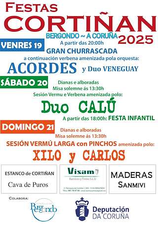 Fechas, información, programa, cartel, imágenes, mapa y ubicación de Virgen de los Dolores de Cortiñan  en  Bergondo