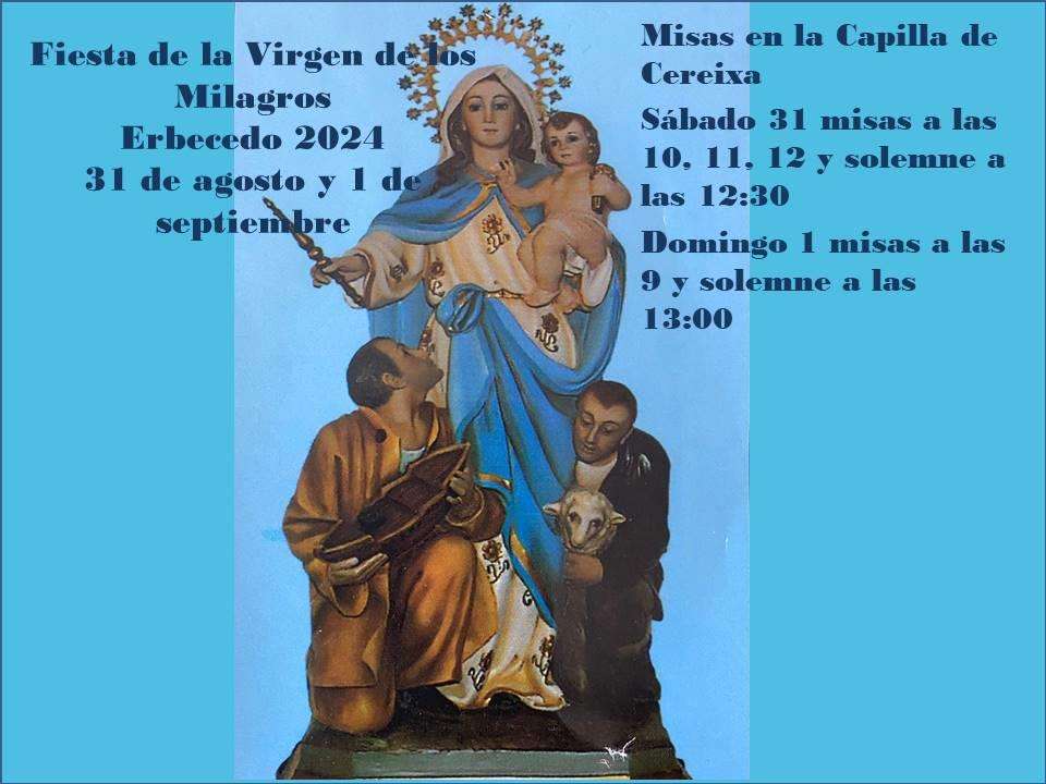 Virgen de los Milagros de Erbecedo en Coristanco