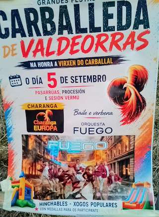 Fechas, información, programa, cartel, imágenes, mapa y ubicación de Virgen del Carballal (2026) en Carballeda de Valdeorras