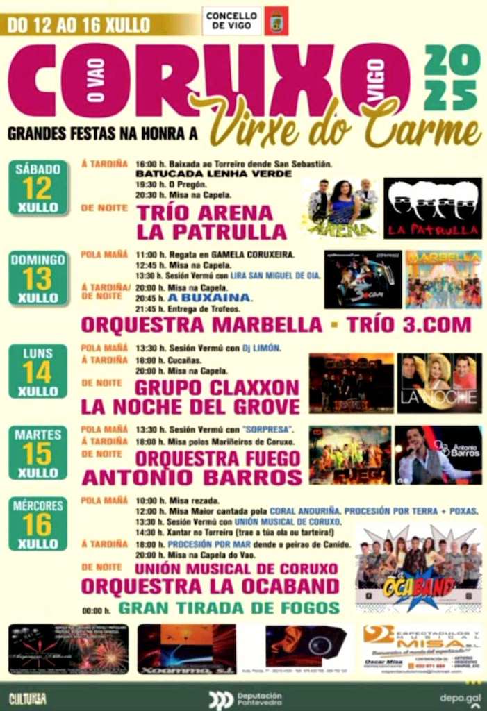 Virgen del Carmen de Coruxo en Vigo