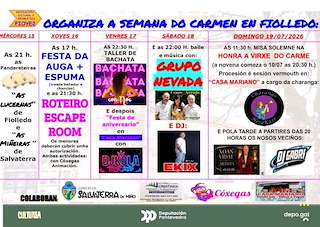 Fechas, información, programa, cartel, imágenes, mapa y ubicación de Virgen del Carmen de Fiolledo (2026)  en  Salvaterra do Miño