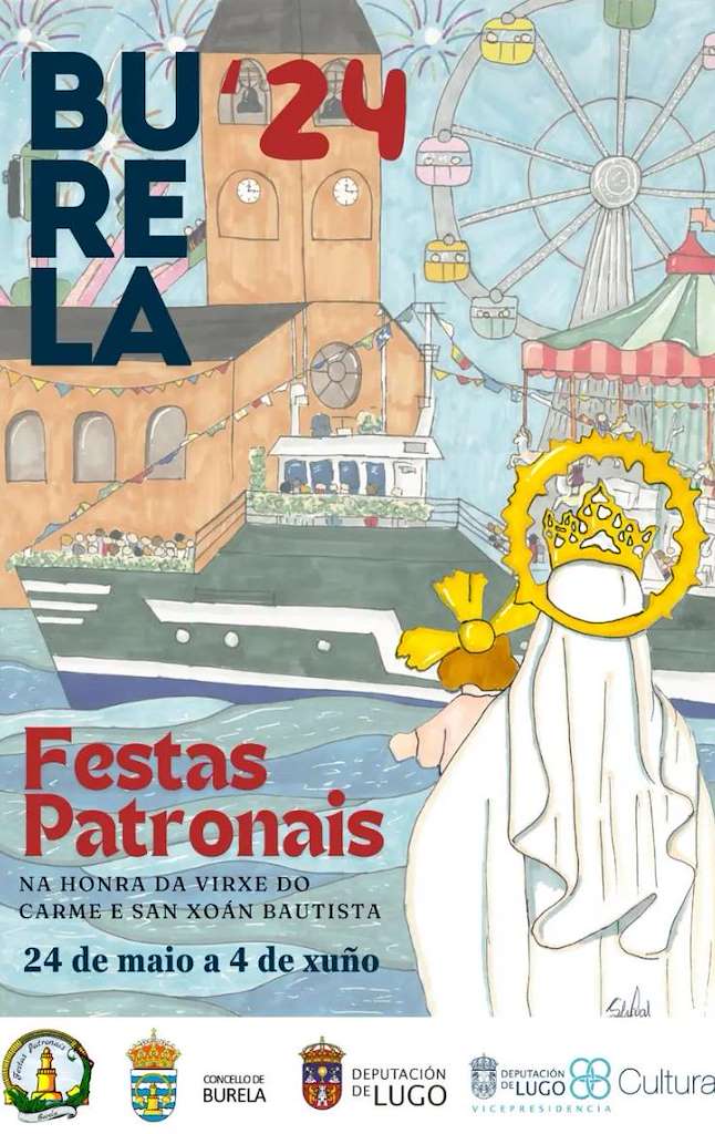 Virgen del Carmen y San Juan Bautista (2025) en Burela
