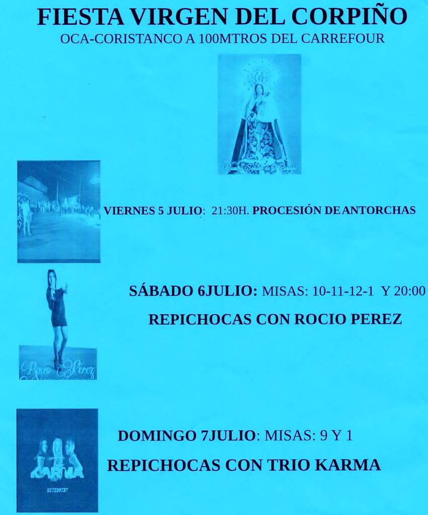 Virgen del Corpiño de Oca  en Coristanco