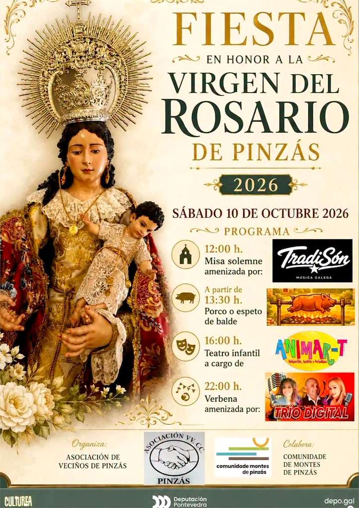Virgen del Rosario de Pinzás  (2026) en Tomiño