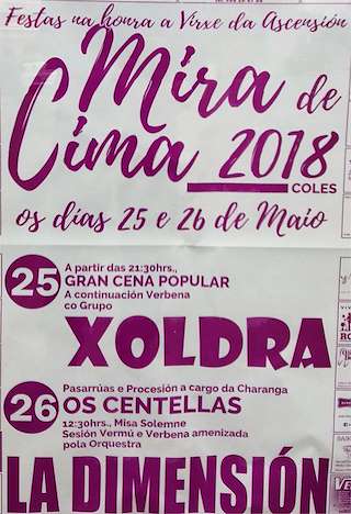 Virxe da Ascensión de Mira de Cima en Coles