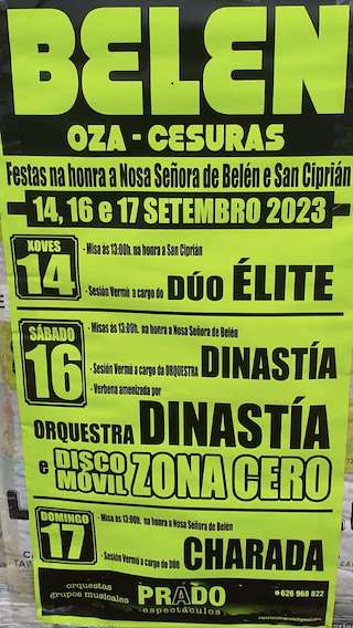 Virxe da Belén en Oza Cesuras