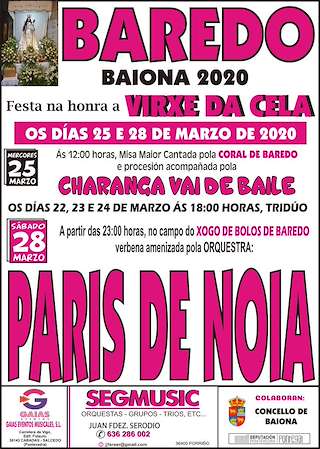 Virxe da Cela de Baredo  en Baiona