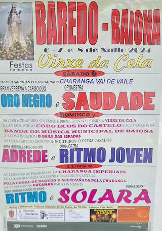 Virxe da Cela de Baredo  en Baiona