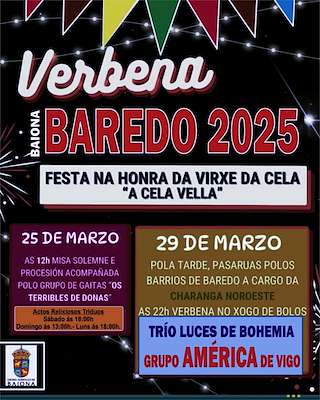 Virxe da Cela de Baredo  en Baiona