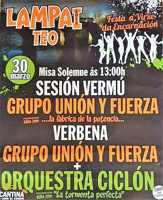 Virxe da Encarnación de Lampai en Teo