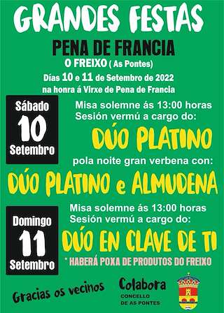 Virxe da Pena de Francia de O Freixo en As Pontes de García Rodríguez