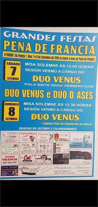 Virxe da Pena de Francia de O Freixo en As Pontes de García Rodríguez