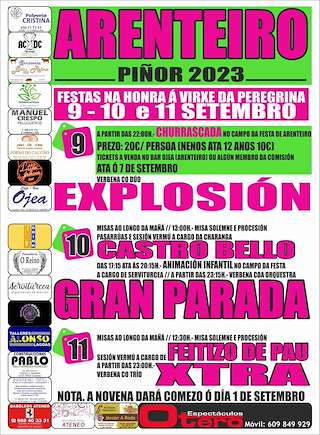 Virxe da Peregrina de Arenteiro en Piñor