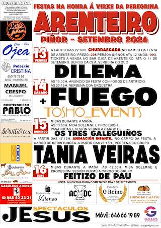 Virxe da Peregrina de Arenteiro en Piñor