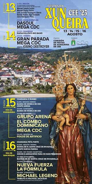 Virxe da Xunqueira e San Roque en Cee