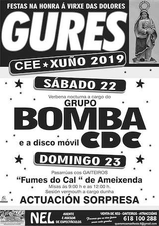 Virxe das Dolores de Gures (2026) en Cee