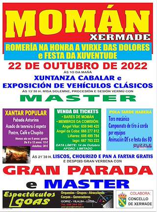 Virxe das Dolores e Festa da Xuventude de Momán en Xermade