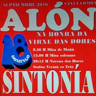 Virxe das Dores de Alón (2026) en Santa Comba