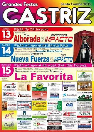 Virxe das Dores de Castriz en Santa Comba