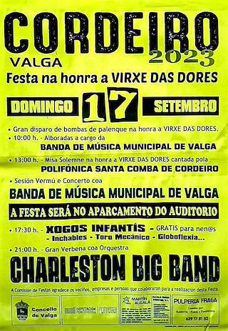 Virxe das Dores de Cordeiro en Valga