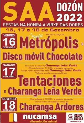 Virxe das Dores de Saa  en Dozón