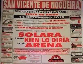 Virxe das Dores de San Vicente de Nogueira en Meis
