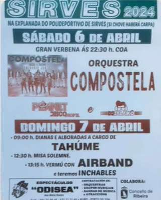 Virxe das Dores de Sirves en Ribeira