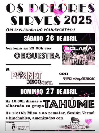 Virxe das Dores de Sirves en Ribeira