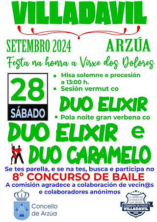 Virxe das Dores de Villadavil (2025) en Arzúa